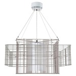 Mesh Cubic Large Pendant - Metallic Taupe