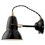 Original 1227 Brass Wall Light - Jet Black Gloss