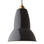 Original 1227 Brass Pendant - Jet Black Gloss