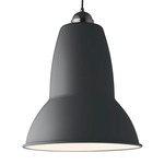 Original 1227 Giant Pendant - Chrome / Slate Grey