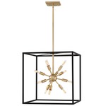 Aros Pendant - Brass / Black