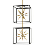 Aros Chandelier - Brass / Black