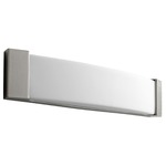 Apollo Bathroom Vanity Light - Satin Nickel / Matte White Acrylic