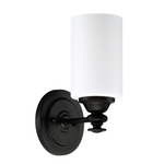 Dardyn Wall Light - Espresso  / White Frosted