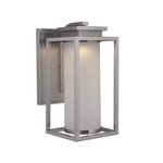 Vailridge Outdoor Wall Light - Stainless Steel / White Frosted