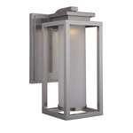 Vailridge Outdoor Wall Light - Stainless Steel / White Frosted