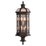Devonshire Outdoor Coupe Wall Sconce - Antique Bronze / Seedy Glass