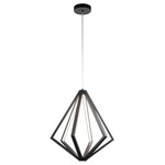 Everest Pendant - Matte Black / White