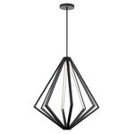 Everest Pendant - Matte Black / White