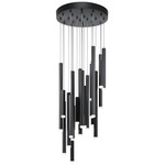 Soho Multi Light Pendant - Black / Etched