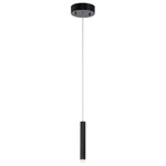 Soho Single Pendant - Black / Etched