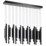 Soho Linear Multi Light Pendant - Black / Etched