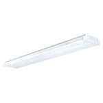 Narrow Wrap Linear Ceiling Light - White / Prismatic