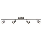 Chappelle Fixed Rail Adjustable Ceiling Light - Satin Nickel