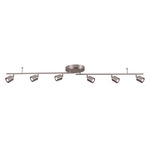 Core Fixed Rail Light - Satin Nickel / Frosted