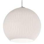 Cleo Pendant - White / White