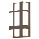 Max Outdoor Wall Light - Textured Bronze / White