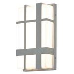 Max Outdoor Wall Light - Textured Gray / White