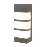 State Outdoor Wall Light - Textured Gray / White