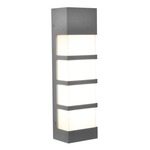 State Outdoor Wall Light - Textured Gray / White