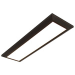 Atlas Linear Flush Mount Ceiling Light - Oil Rubbed Bronze / White