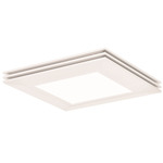 Sloane Square Ceiling Light - White / White