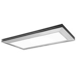 Sloane Linear Ceiling Light - Satin Nickel / White