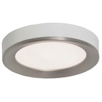 Alta Ceiling Light - Satin Nickel / White / White