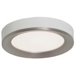 Alta Ceiling Light - White / Satin Nickel / White