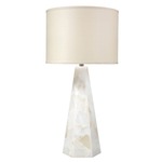 Borealis Hexagon Table Lamp - Alabaster / Stone