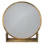 Odyssey Standing Mirror - Antique Brass