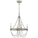 Beverly Chandelier - Distressed White