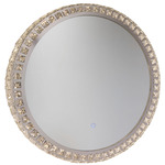 Reflections Round Crystal Mirror - Crystal / Mirror