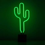 Cactus Neon Desk Lamp - Black / Green