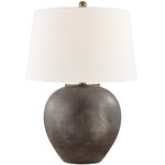 Freeman Table Lamp - Burnt Sienna / Off White