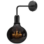 King Edison Ghost Wall Light - Black / Black