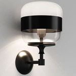 Futura Wall Sconce - Matte Black / White / Matte Black