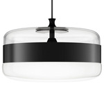 Futura Large Pendant - Matte Black / White / Matte Black