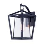 Artisan Outdoor Wall Light - Black / Clear