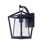 Artisan Outdoor Wall Light - Black / Clear