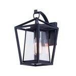 Artisan Outdoor Wall Light - Black / Clear