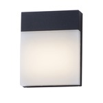 Eyebrow Outdoor Wall Light - Black / Frosted