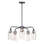 Magnolia Multi Light Pendant - Bronze / Clear