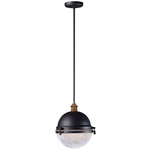 Portside Outdoor Pendant - Oil Rubbed Bronze / Antique Brass / Clear