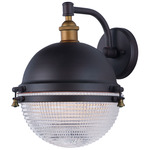 Portside Outdoor Wall Light - Oil Rubbed Bronze / Antique Brass / Clear