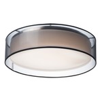 Prime Double Shade Ceiling Light - Black