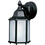 Side Door 69926 Outdoor Wall Light - Black / Frosted