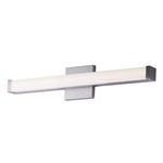 Spec Bathroom Vanity Light - Satin Nickel / White