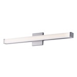 Spec Bathroom Vanity Light - Satin Nickel / White