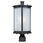 Terrace LED E26 Outdoor Post Light - Bronze / Frosted Seedy